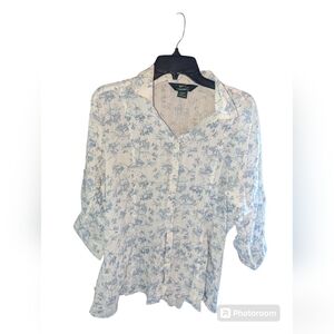 XL Woolrich Women's Floral Button Up